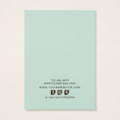 イヤリングディスプレイカード・ヴィンテージフローラソーシャルメディア (裏面)