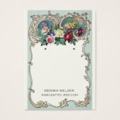 イヤリングディスプレイカード・ヴィンテージフローラソーシャルメディア (正面)