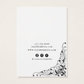 イヤリングディスプレイカード・ヴィンテージ旋回ソーシャルメディア (裏面)