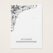 イヤリングディスプレイカード・ヴィンテージ旋回ソーシャルメディア (正面)