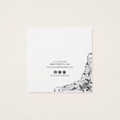 イヤリングディスプレイカード・ヴィンテージ旋回ソーシャルメディア (裏面)