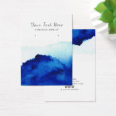 イヤリングディスプレイカード・水彩インディゴブルー (デスク)