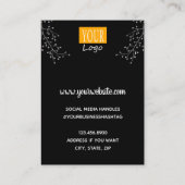 イヤリングディスプレイシルバーフローラ 名刺 (裏面)