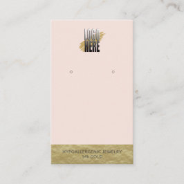 イヤリングディスプレイロゴQRコードソーシャルメディア赤面 名刺