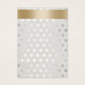 イヤリングディスプレイ金ゴールド&シルバードットクラッシリーリネン (裏面)