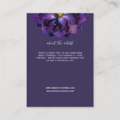 イヤリングディスプレイ、神秘的なロータスマンダラクレフター 名刺 (裏面)