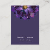 イヤリングディスプレイ、神秘的なロータスマンダラクレフター 名刺 (正面)