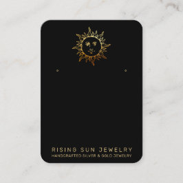*～*イヤリングディスプレイSun QRソーシャルメディアブラックブッシ 名刺