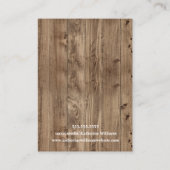 イヤリングディスプレ素朴イ|木材・ブルゴーニュ水彩 名刺 (裏面)