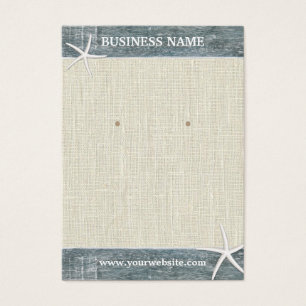 イヤリングディスプ素朴レイラップ&ウッドスターフィッシュ