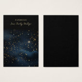 イヤリングナイトスカイスタージュエリーディスプレイカード (正面&裏面)