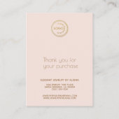 イヤリングネックレスディスプレイロゴ赤面名刺 名刺 (裏面)