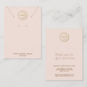 イヤリングネックレスディスプレイロゴ赤面名刺 名刺 (正面/裏面)