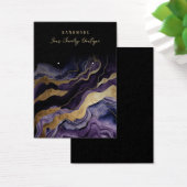 イヤリングパープル金ゴールドゲートジュエリーディスプレイカード (デスク)