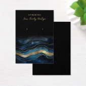 イヤリングブルー金ゴールドゲートジュエリーディスプレイカード (デスク)