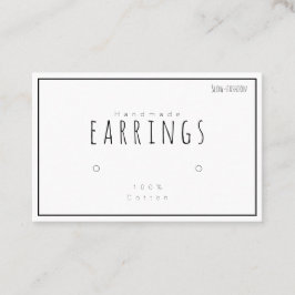 イヤリングホルダーに名刺の名刺を表示する 名刺