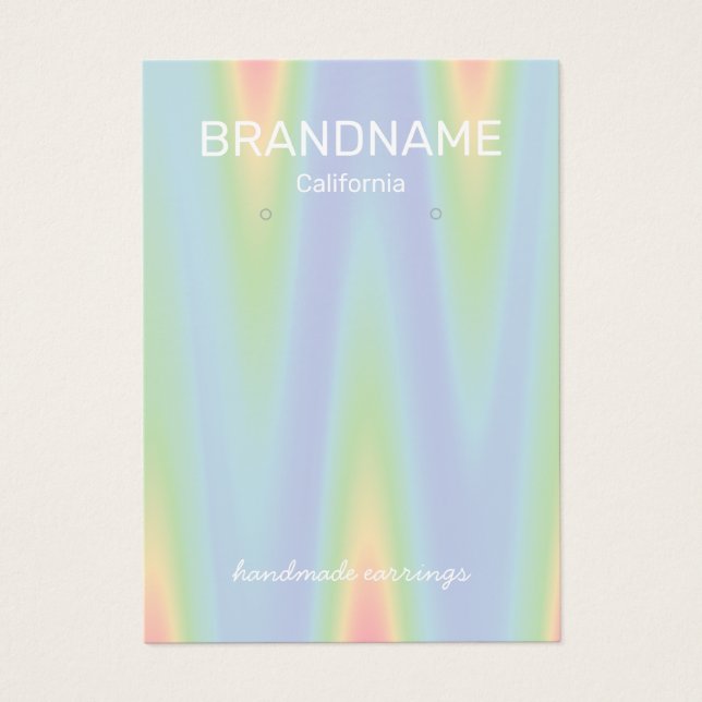 イヤリングホルダーカラーグラディエントグラデーションシボロンロゴ (正面)