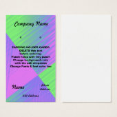 イヤリングホルダーカードカスタム名刺 (正面&裏面)