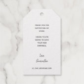 イヤリングホルダーディスプレイサンキュークラフト紙 ギフトタグ (裏面)