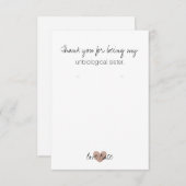 イヤリングホルダー/サンキュー – ハートファブバラ金ゴールド サンキューカード (正面/裏面)