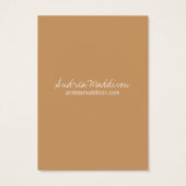 イヤリングホルダー – 名刺タンブラウン (裏面)