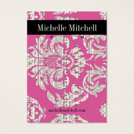 イヤリングホルダー – 名刺ピンク