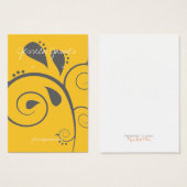 イヤリングホルダー – 名刺 |世界 (正面&裏面)