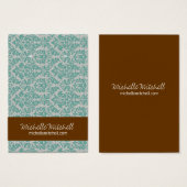 イヤリングホルダー |名刺 | Duoブルーブラウン (正面&裏面)