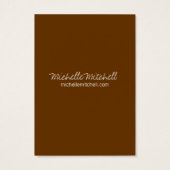 イヤリングホルダー |名刺 | Duoブルーブラウン (裏面)