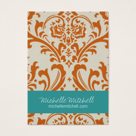 イヤリングホルダー |名刺 | Duo Rust (正面)