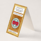 イヤリングボードディスプレイ |ビジネスパーソナライズされたカード 名刺 (裏面)