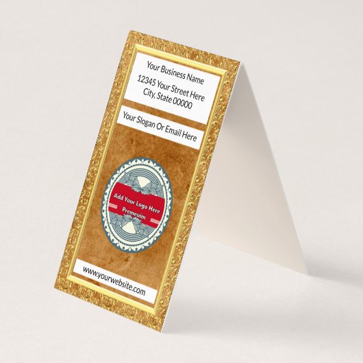 イヤリングボードディスプレイ |ビジネスパーソナライズされたカード 名刺 (裏面)