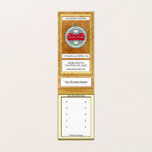 イヤリングボードディスプレイ |ビジネスパーソナライズされたカード 名刺 (外部フラット)