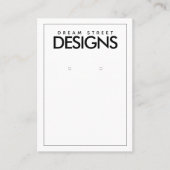 イヤリングミニマルディスプレイカード 名刺 (正面)