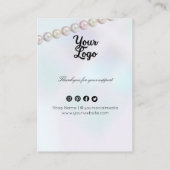 イヤリングモダンカード名刺 名刺 (裏面)