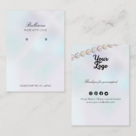 イヤリングモダンカード名刺 名刺