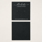 イヤリングモダンディスプレイカード (正面&裏面)