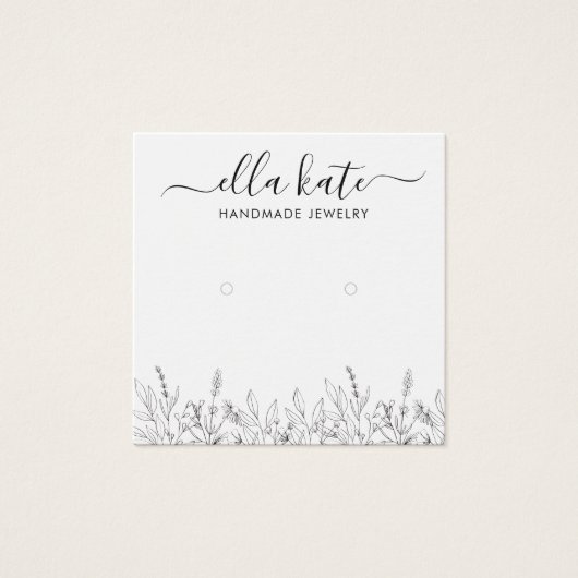 イヤリングモダンディスプレイカード (正面)