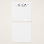 イヤリングモダンディスプレイカード (正面&裏面)