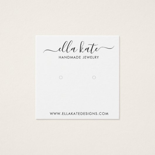 イヤリングモダンディスプレイカード (正面)