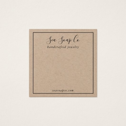 イヤリングモダンディスプレイカード (正面)