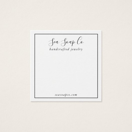 イヤリングモダンディスプレイカード (正面)