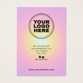 イヤリングモダンディスプレイカード (裏面)