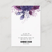 イヤリングヴィンテージフローラ表示ジュエリー 名刺 (裏面)