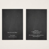 イヤリング宝石飾りディスプレイカード、ブラックチョークボード (正面&裏面)