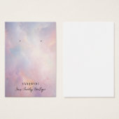 イヤリング抽象芸術クラウドジュエリー表示カード (正面&裏面)