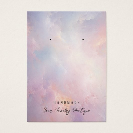 イヤリング抽象芸術クラウドジュエリー表示カード (正面)