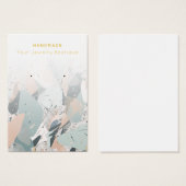 イヤリング抽象芸術テラッツォジュエリーディスプレイカード (正面&裏面)