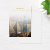 イヤリング抽象芸術ボージュエリー表示カード (デスク)