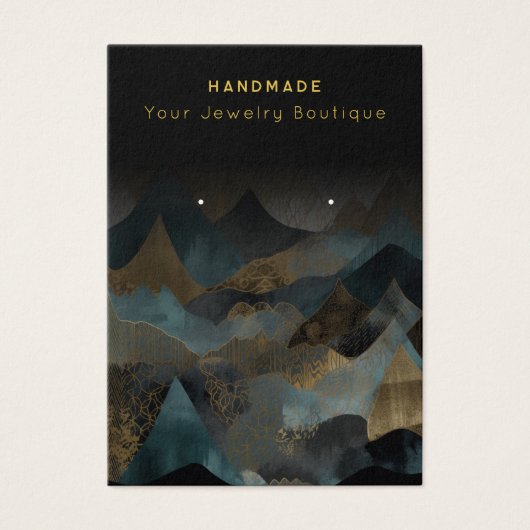 イヤリング抽象芸術モダンジュエリー表示カード (正面)